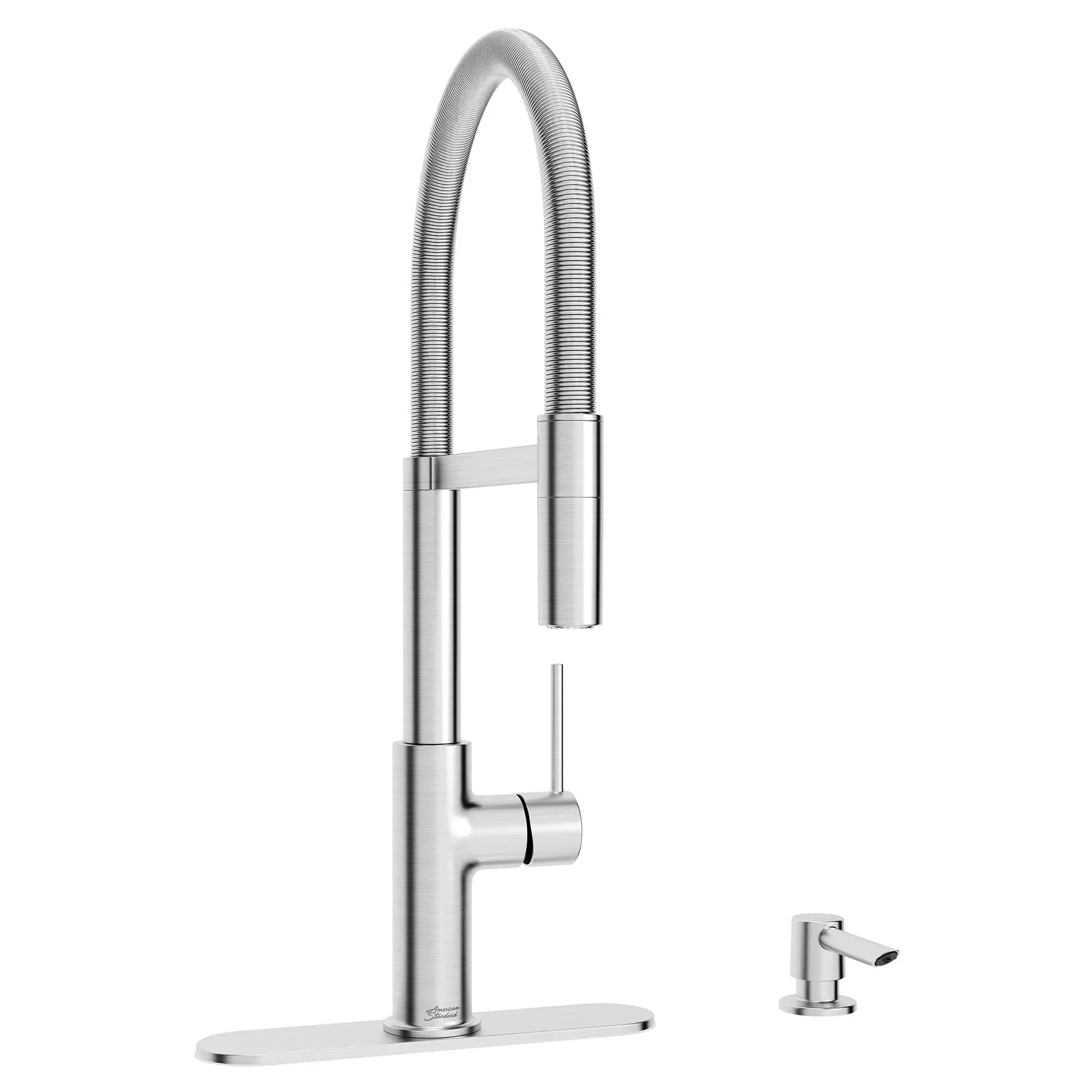 Tamarind Semi-Pro Dual Spray Kitchen Faucet with Deck Plate and Soap Dispenser — thumbnail 2